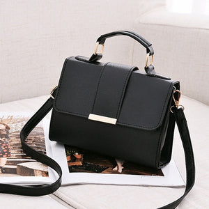 Women Fashion PU Leather Shoulder Small Flap Crossbody Handbags Top Handle Tote  Messenger Bags