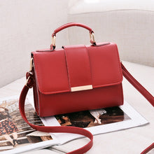 Load image into Gallery viewer, Women Fashion PU Leather Shoulder Small Flap Crossbody Handbags Top Handle Tote  Messenger Bags