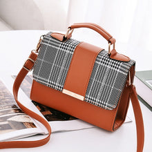 Load image into Gallery viewer, Women Fashion PU Leather Shoulder Small Flap Crossbody Handbags Top Handle Tote  Messenger Bags