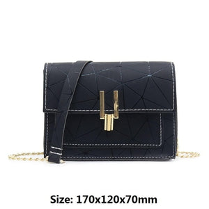 Geometric Print Shoulder Bags for Women 2019 Fashion New PU Leather Messenger Satchel Bag Girls Bolsas Feminina Mujer Sac A Main