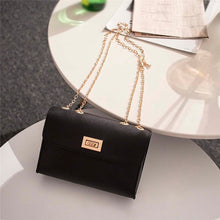 Load image into Gallery viewer, British Fashion Simple Small Square Bag Women&#39;s Designer Handbag 2019 High-quality PU Leather Chain Mobile Phone Shoulder bags