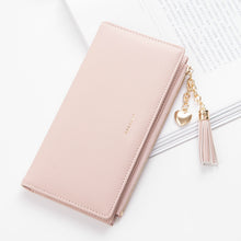 Load image into Gallery viewer, 2019 Tassel Wallet Women Long Cute Wallet Leather Tassel Women Wallets Zipper Portefeuille Female Purse Clutch Cartera Mujer