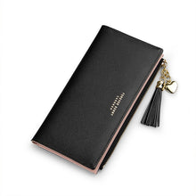 Load image into Gallery viewer, 2019 Tassel Wallet Women Long Cute Wallet Leather Tassel Women Wallets Zipper Portefeuille Female Purse Clutch Cartera Mujer