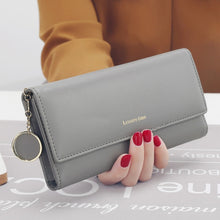 Load image into Gallery viewer, New Fashion Women Wallets Long Style Multi-functional wallet Purse Fresh PU leather Female Clutch Card Holder