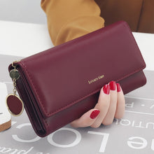 Load image into Gallery viewer, New Fashion Women Wallets Long Style Multi-functional wallet Purse Fresh PU leather Female Clutch Card Holder