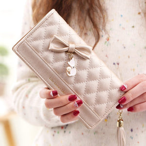 Women Purses Female Tassel Lovely Coin Purse Card Holder Girls Cute Long Clutch Bags For Women 2019 Wallet Women Passport Cover